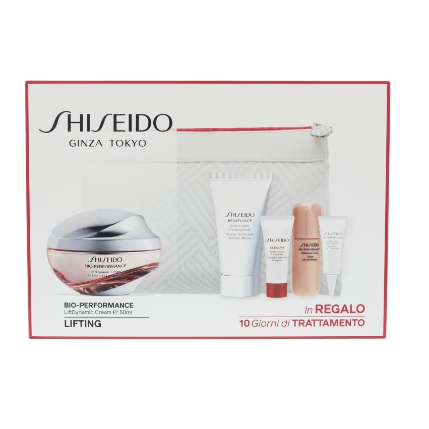 Ginza Tokyo Set Shiseido: Bio-Performance, Revitalising, Day, Cream, For Face, 50 ml + Men, Cleansing, Cleansing Foam, 30 ml + Ultimune Power Infusing, Serum, For Face, 5 ml + Bio-Performance - Liftdynamic, Anti-Ageing, Serum, For Face, 9 ml + Bio-Performance - Liftdynamic, Eye Cream, 3 ml