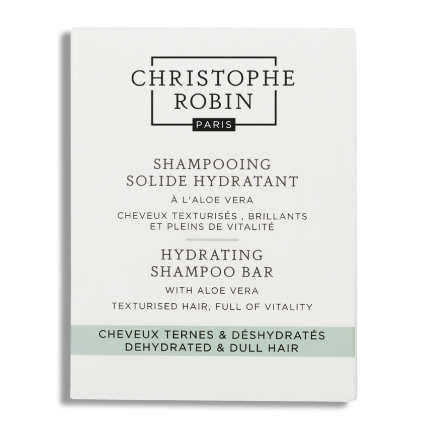 Christophe Robin, Hydrating , Aloe Vera, Hair Shampoo Bar, For Hydration, 100 ml