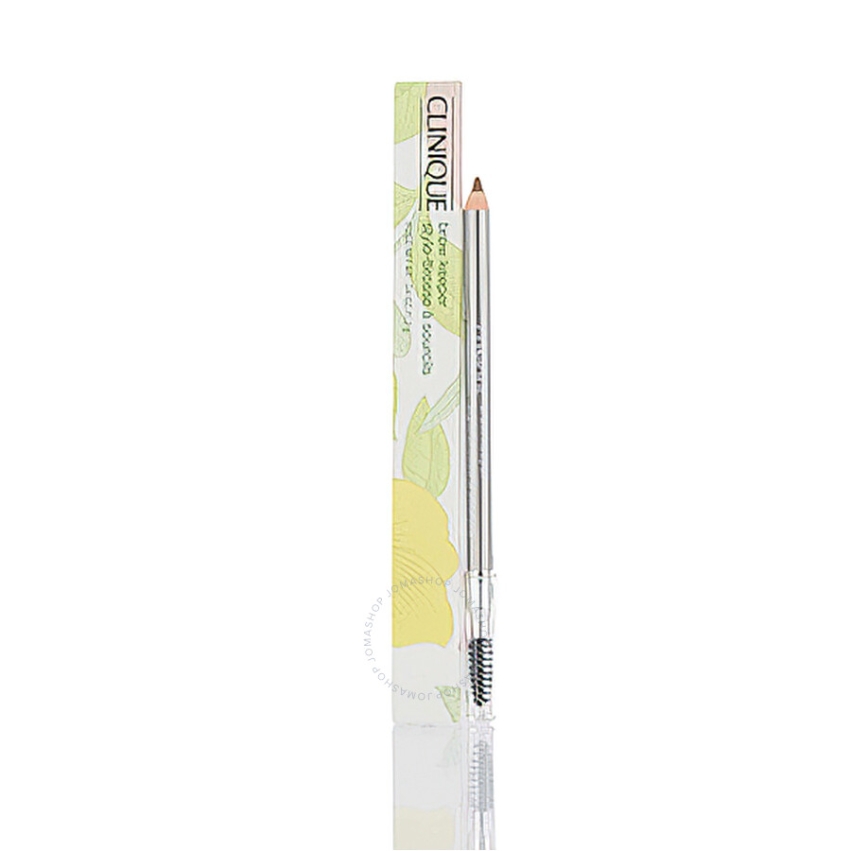 Clinique, Brow Keeper, Dual-Action Defining, Double-Ended, Eyebrow Cream Pencil & Brush 2-In-1, 02, Honey, 1.2 g