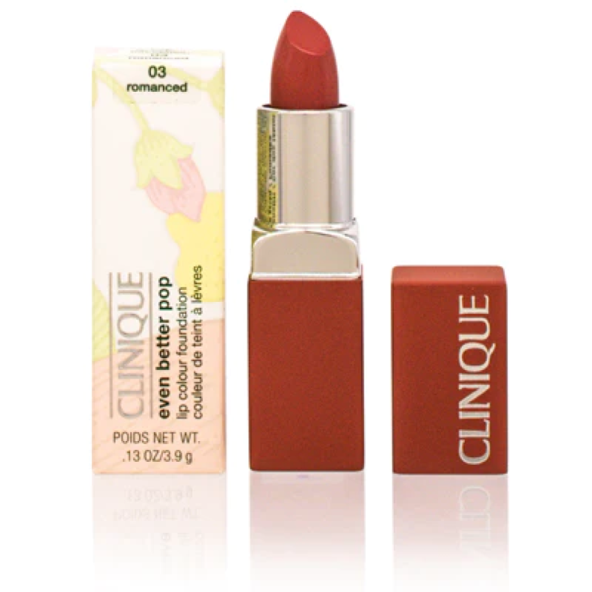 Clinique, Even Better Pop, Vitamin E, Long-Lasting, Cream Lipstick, 03, Romance, 3.9 g