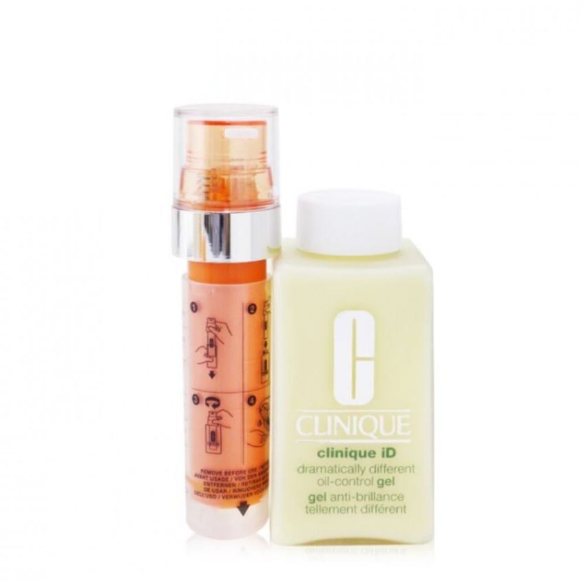 Clinique ID Set Clinique: Clinique iD Dramatically Different, Day & Night, Gel, For Face & Neck, 115 ml + Clinique iD Active Cartridge - Fatigue, Paraben-Free, Energize & Revive Glow, Concentrate, For Face & Neck, 10 ml