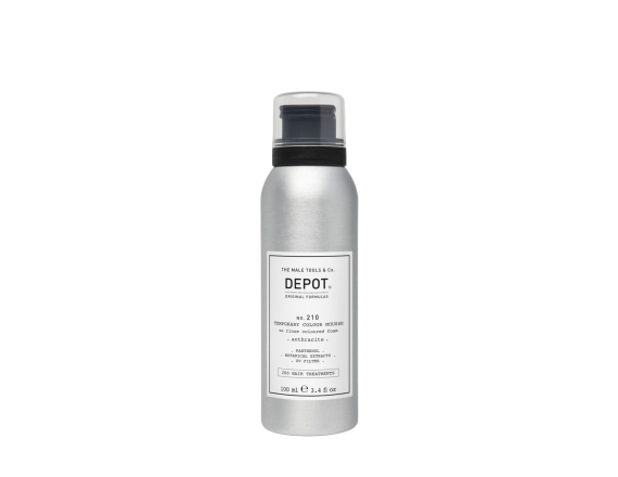 Depot, 200 Hair Treatments No. 210, Panthenol, Hair Colour Leave-In Mousse,  Anthracite, 100 ml