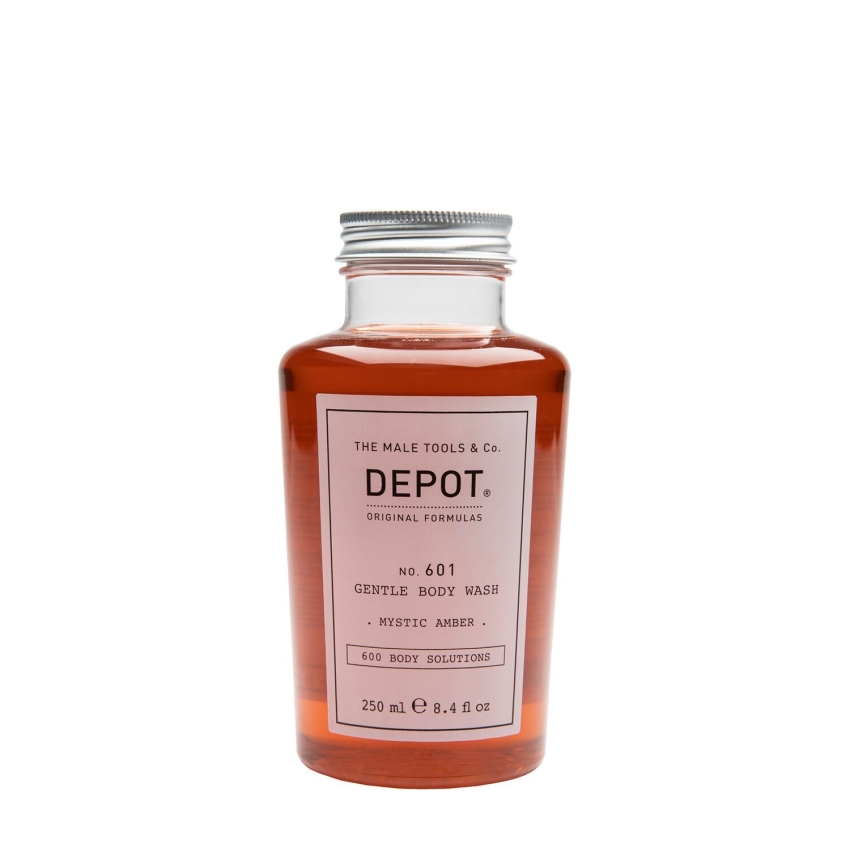 Depot, 600 Body Solutions No. 601, Botanical Complex, Cleansing, Mystic Amber, Body Wash, 250 ml