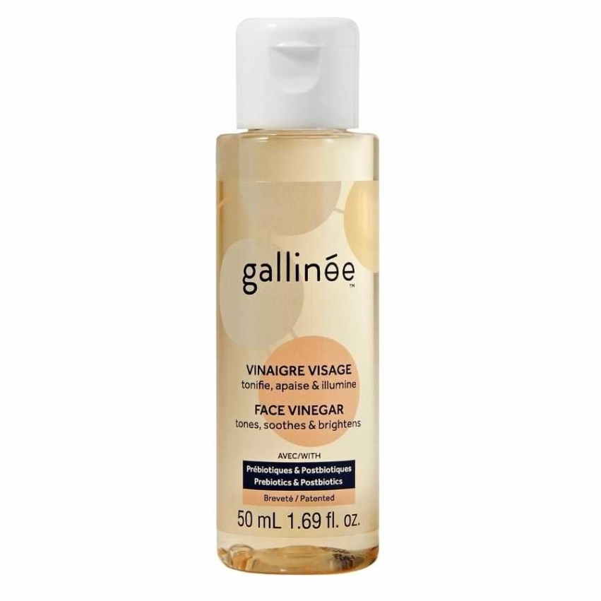 Gallinee, Microbiome Skincare, Apple Cider Vinegar, Tones/Soothes & Brightens, Tonic Lotion, For Face, 50 ml