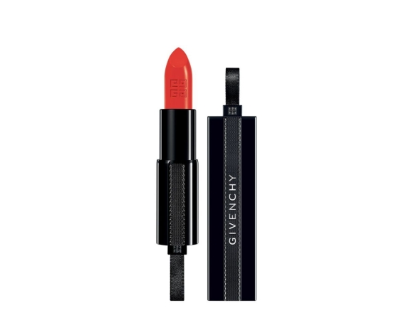 Givenchy, Rouge Interdit, Satin Finish, Cream Lipstick, 15, Orange Aderanaline, 3.4 g