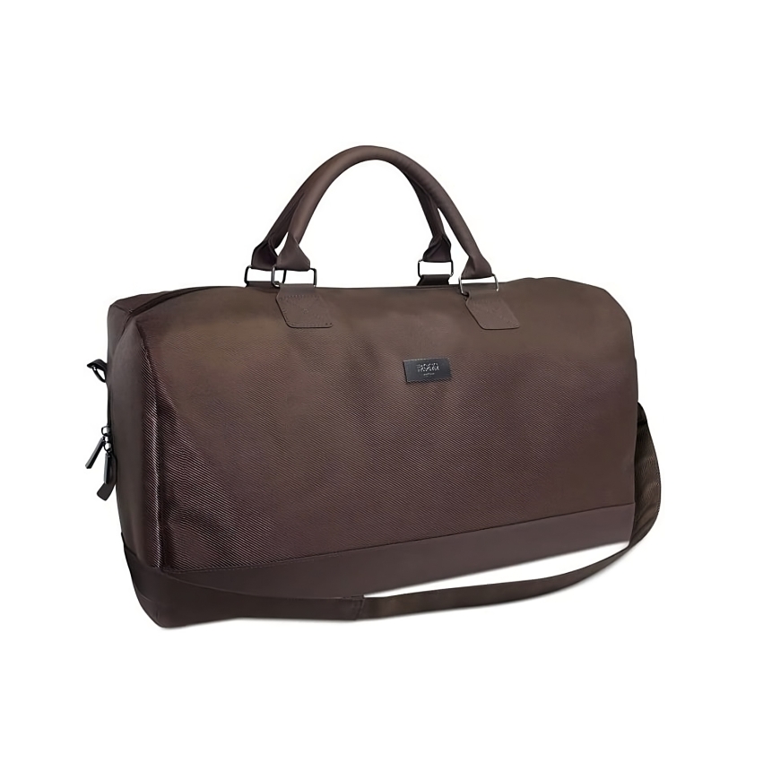 Hugo Boss, Duffle, Synthetic Leather, Handbag, Weekend Bag, Dark Brown, 50 x 18 x 31 cm