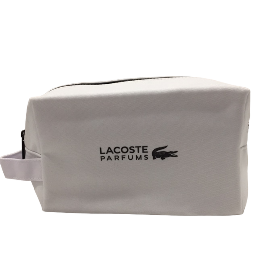 Lacoste, Lacoste, Bag, Toiletry, White, For Men