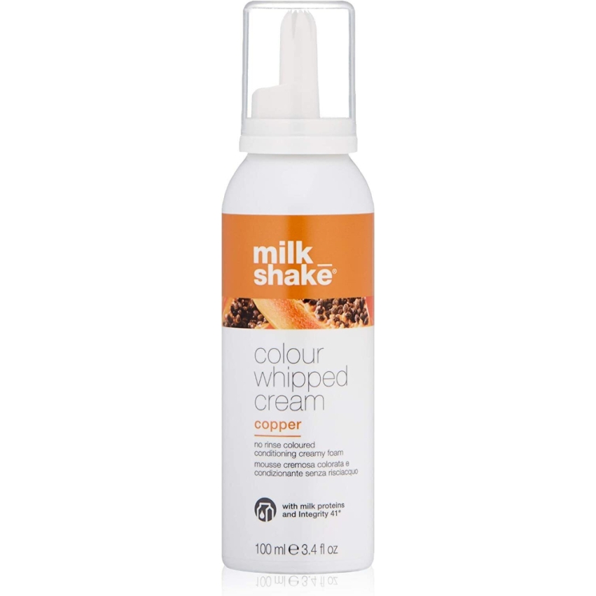 Milk Shake, Colour Whipped Cream, Organic Fruit Extracts, Hair Colour Leave-In Mousse,  Copper, 100 ml