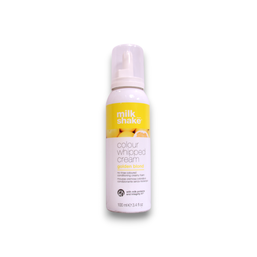 Milk Shake, Colour Whipped Cream, Organic Fruit Extracts, Hair Colour Leave-In Mousse,  Golden Blond, 100 ml