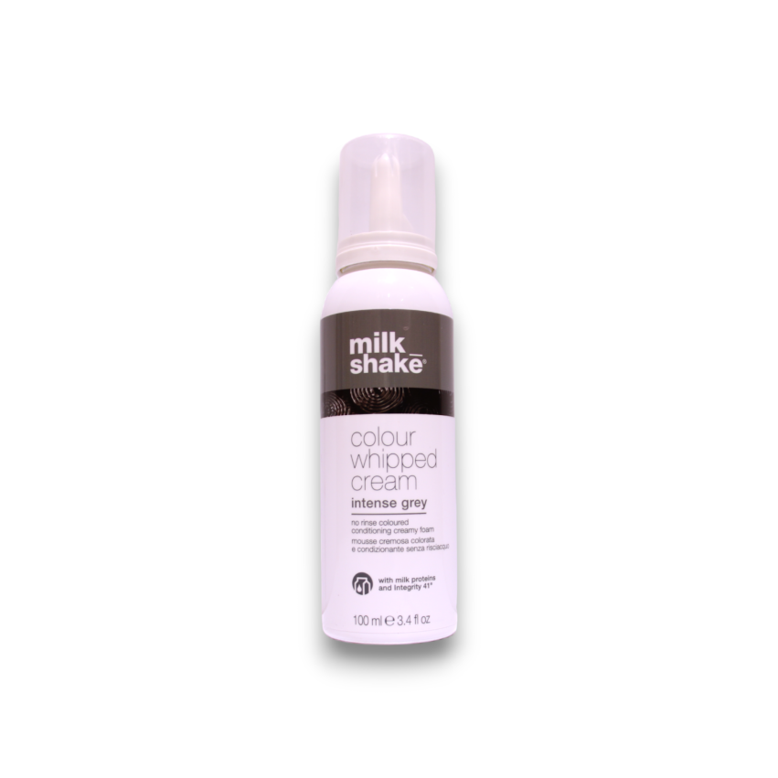 Milk Shake, Colour Whipped Cream, Organic Fruit Extracts, Hair Colour Leave-In Mousse,  Intense Gray, 100 ml