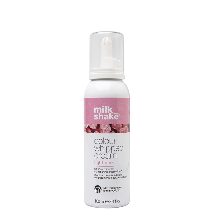 Milk Shake, Colour Whipped Cream, Organic Fruit Extracts, Hair Colour Leave-In Mousse,  Light Pink, 100 ml