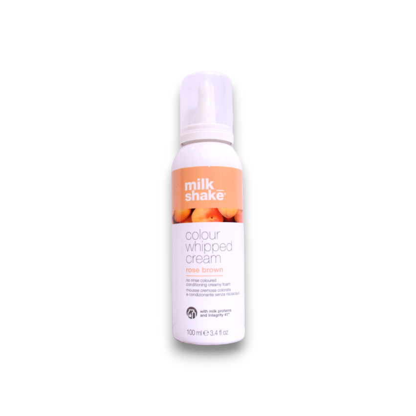 Milk Shake, Colour Whipped Cream, Organic Fruit Extracts, Hair Colour Leave-In Mousse,  Rose Brown, 100 ml