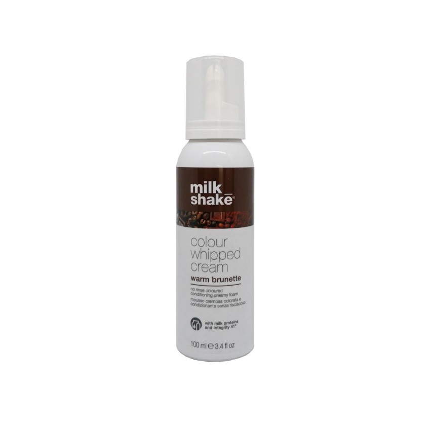 Milk Shake, Colour Whipped Cream, Organic Fruit Extracts, Hair Colour Leave-In Mousse,  Warm Brunette, 100 ml