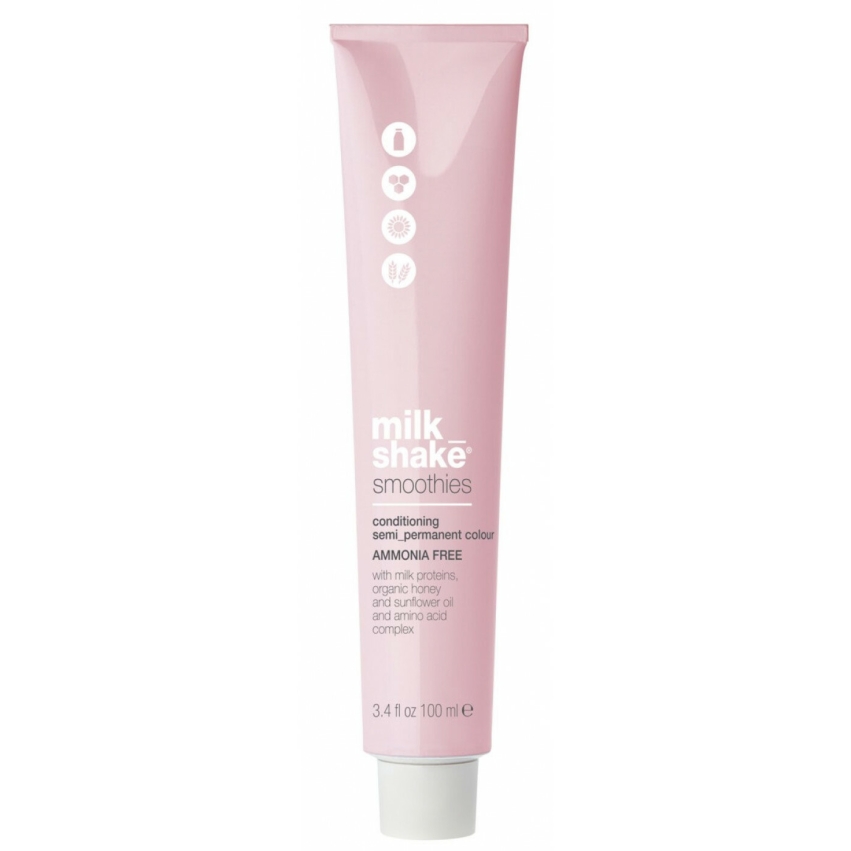 Milk Shake, Smoothies, Ammonia-Free, Semi-Permanent Hair Dye, 7.43|7CG Medium Copper Golden Blond, 100 ml