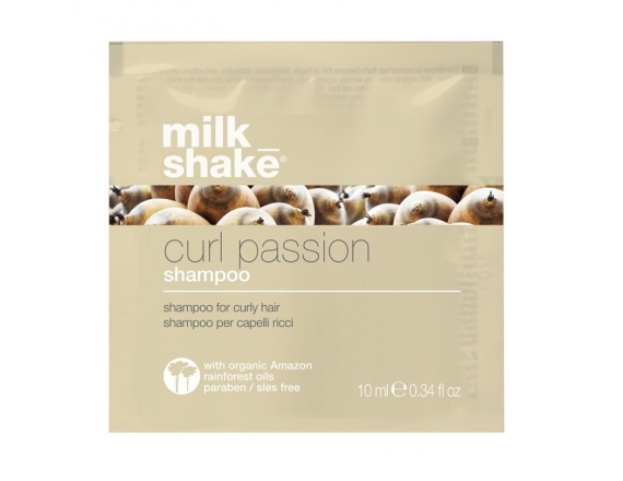 Milk Shake, Curl Passion, Paraben-Free, Hair Shampoo, Softness & Manageability, 10 ml