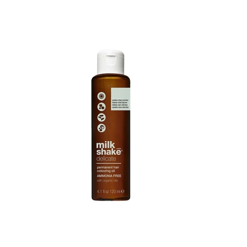 Milk Shake, Delicate, Ammonia-Free, Permanent Hair Colouring Oil, Level 5 Cacao, 120 ml