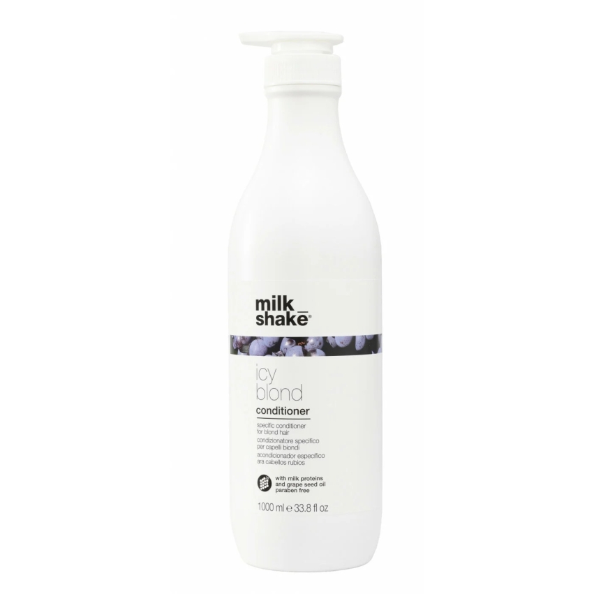 Milk Shake, Icy Blond, Milk Proteins, Hair Conditioner, Counteracts Yellow Or Orange Tones, 1000 ml