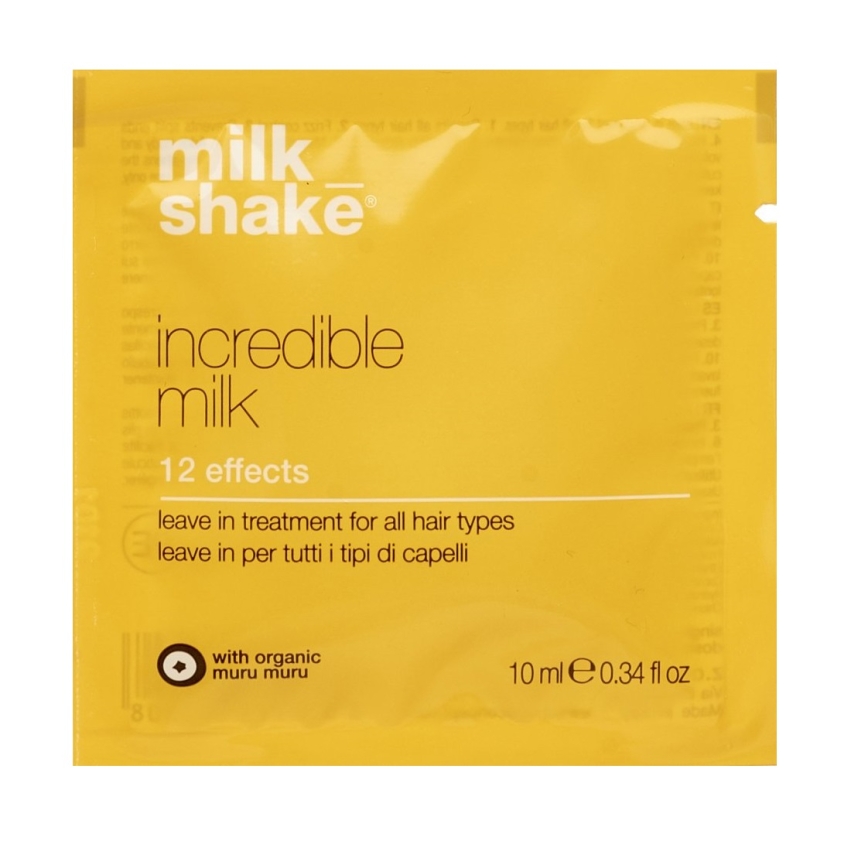 Milk Shake, Leave-in Incredible Milk, Organic Fruit Extracts, Hair Spray Treatment, Repair/Protects/Volume & Shine, 10 ml