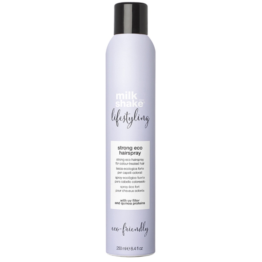 Milk Shake, Lifestyling Eco, Organic Fruit Extracts, Hair Spray, For Styling, Extra Strong Hold, 250 ml
