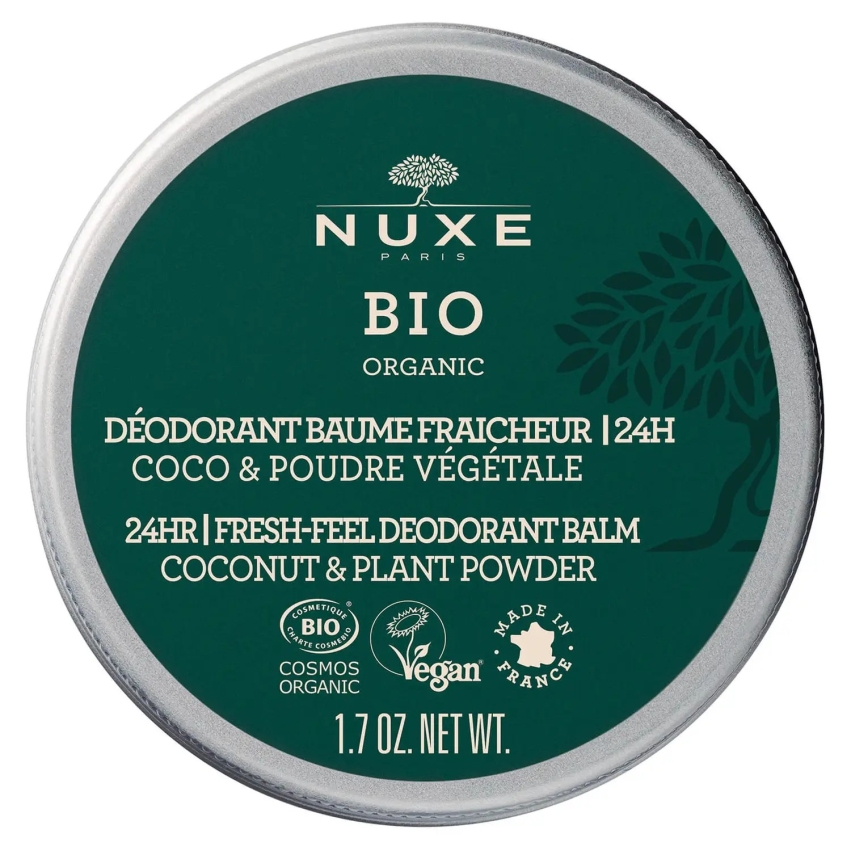 Nuxe, Bio Organic, Freshness, Deodorant Balm, For All Skin Types, For Women, 50 g