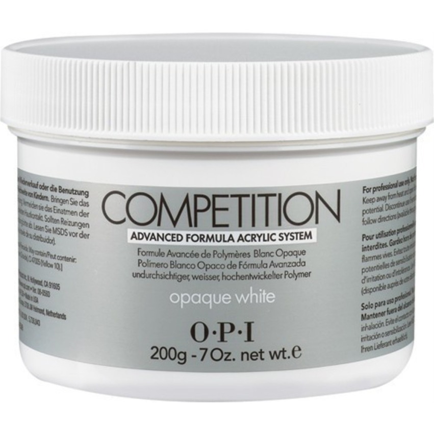 Opi, Competition, Acrylic Nail Powder, Opaque White, 200 g