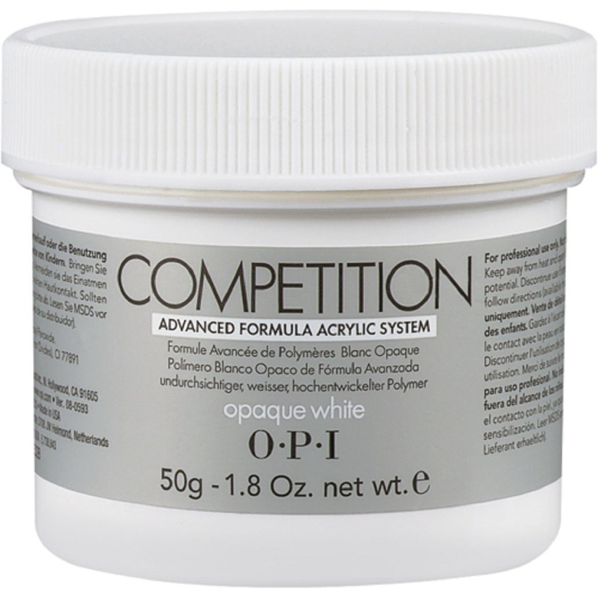 Opi, Competition, Acrylic Nail Powder, Opaque White, 50 g