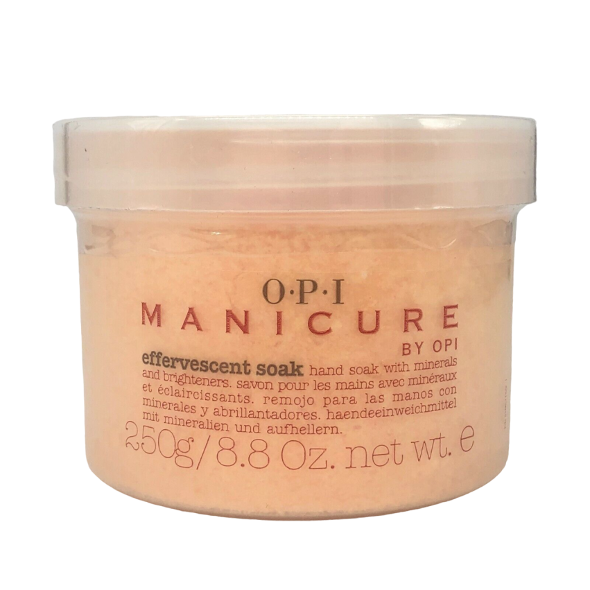 Opi, Manicure Effervescent Soak, Revitalising, Hand & Nail Exfoliator, 250 g