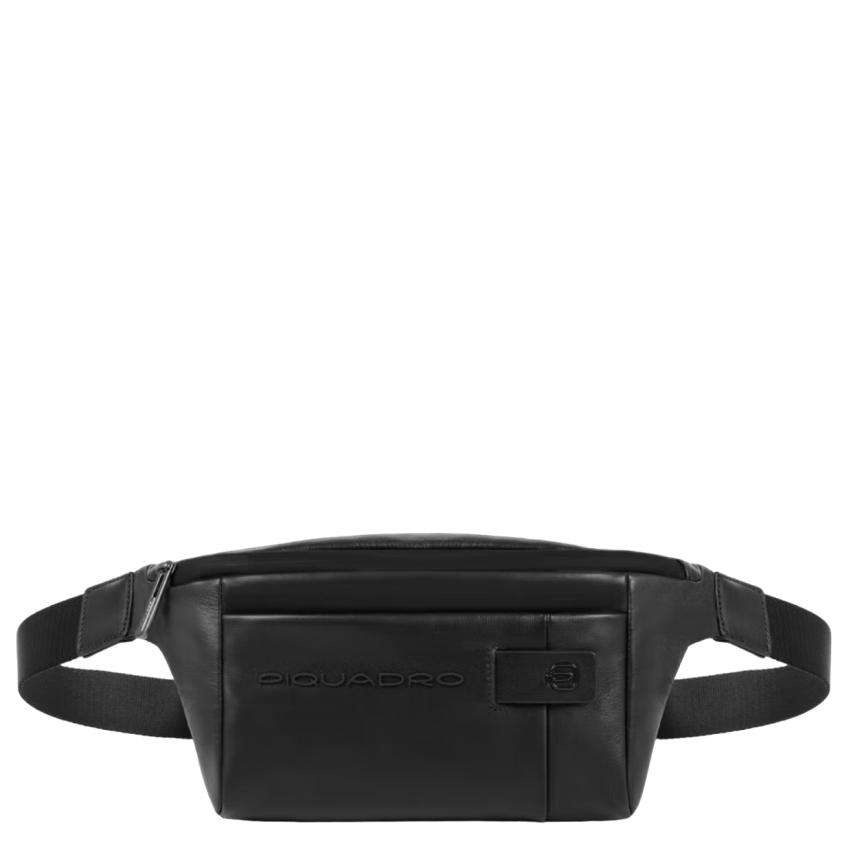 Piquadro, Bum, Leather, Bag, Anti-Fraud Protection, Black, 42021190, For Men, 32 x 15 x 7 cm