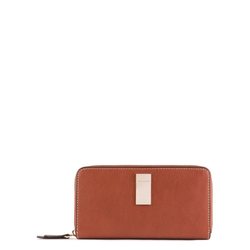 Piquadro, Dafne, Leather, Wallet, Brown, For Women