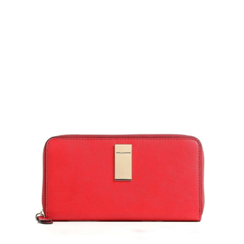 Piquadro, Dafne, Leather, Wallet, Red, For Women