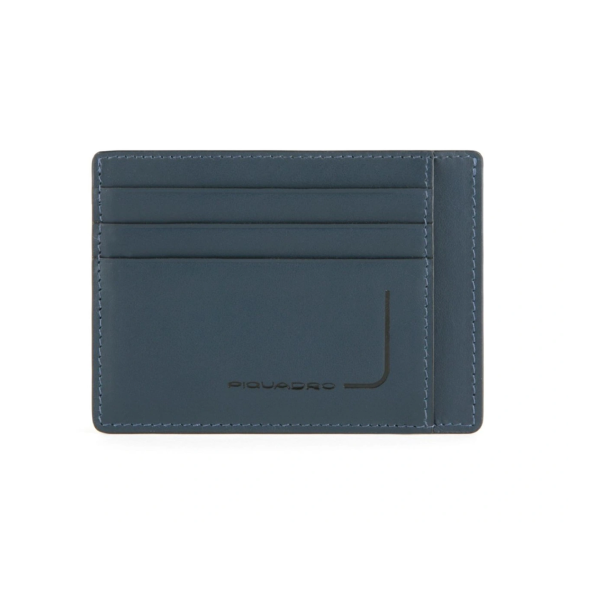 Piquadro, Piquadro, Leather, Card Holder, RFID Anti-Fraud Protection, For Men