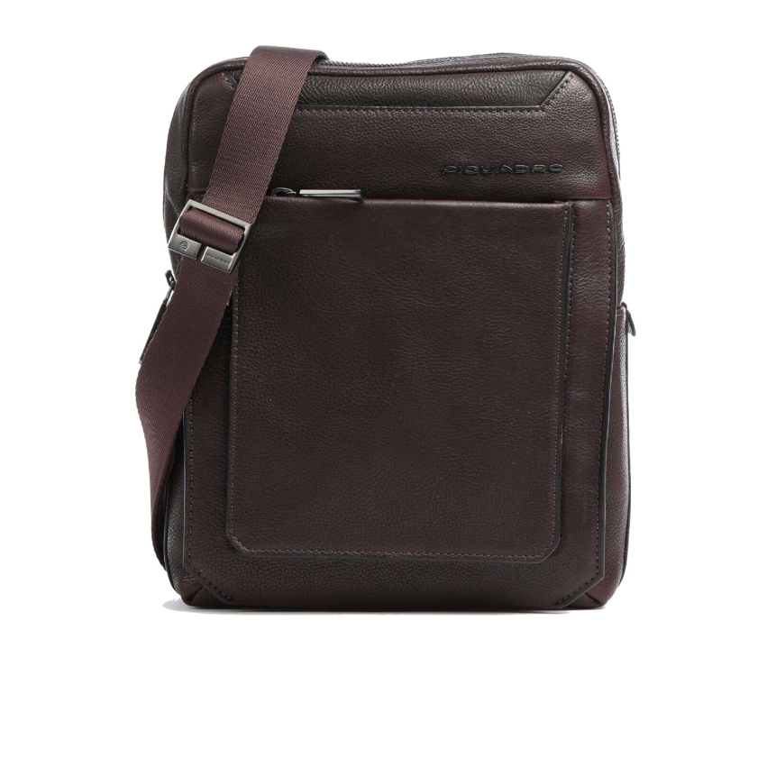 Piquadro, Tallin, Leather, Small, Crossbody Bag, Brown, CA1816W108, 21.5 x 27 x 7 cm, For Men