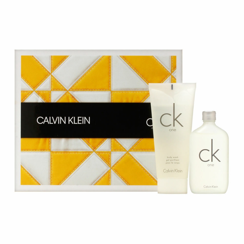 Set Calvin Klein: CK One, Cleansing, Body Wash, 100 ml + CK One, Eau De Toilette, Unisex, 50 ml