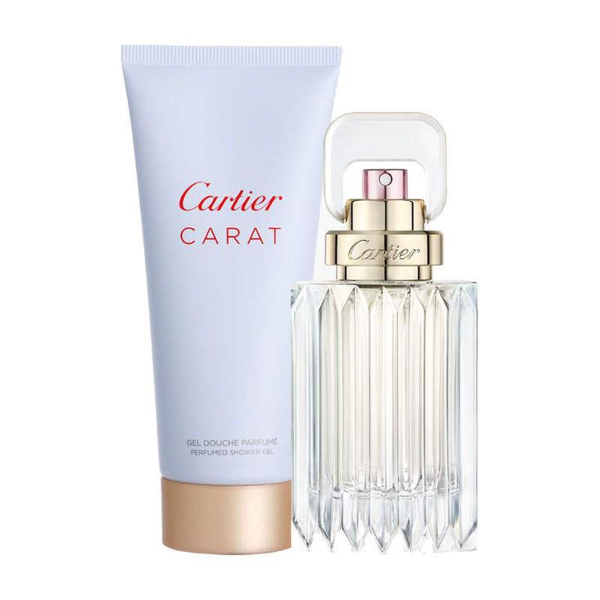Set Cartier: Carat, Eau De Parfum, For Women, 50 ml + Carat, Shower Gel, For All Skin Types, 100 ml