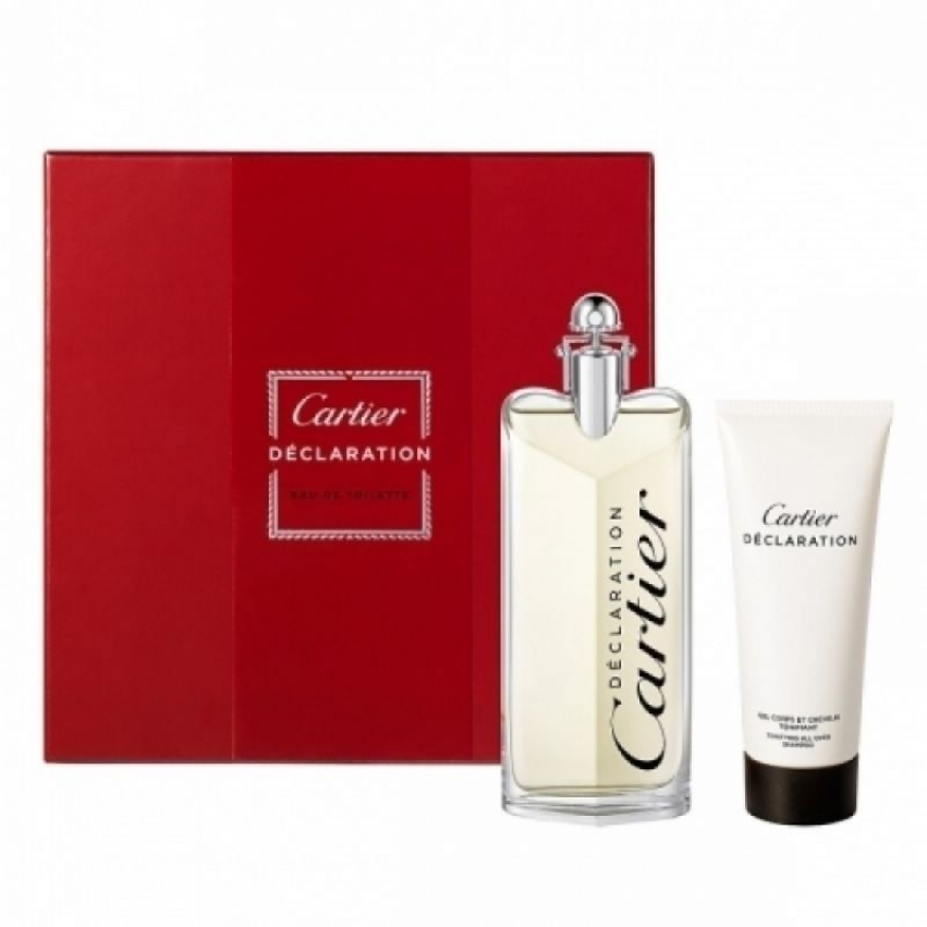 Set Cartier: Declaration, Eau De Toilette, For Men, 100 ml + Declaration, Tonifying, Shower Gel, For All Skin Types, 100 ml