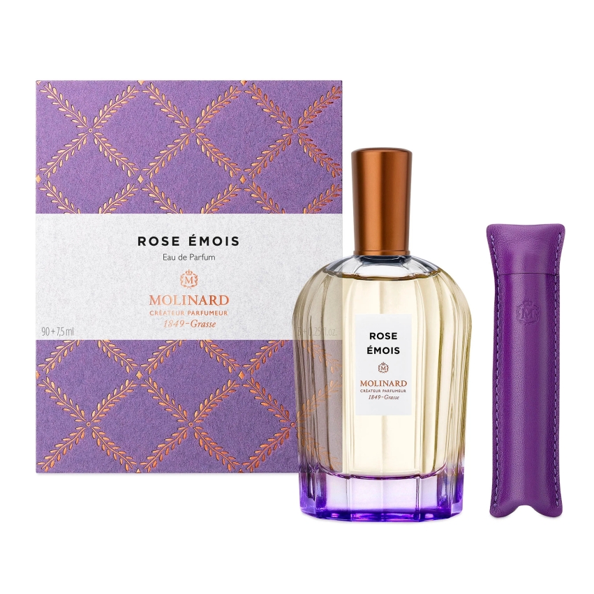 Set Molinard: Collection Privee - Rose Emois, Eau De Parfum, For Women, 90 ml + Collection Privee - Rose Emois, Eau De Parfum, For Women, 7.5 ml