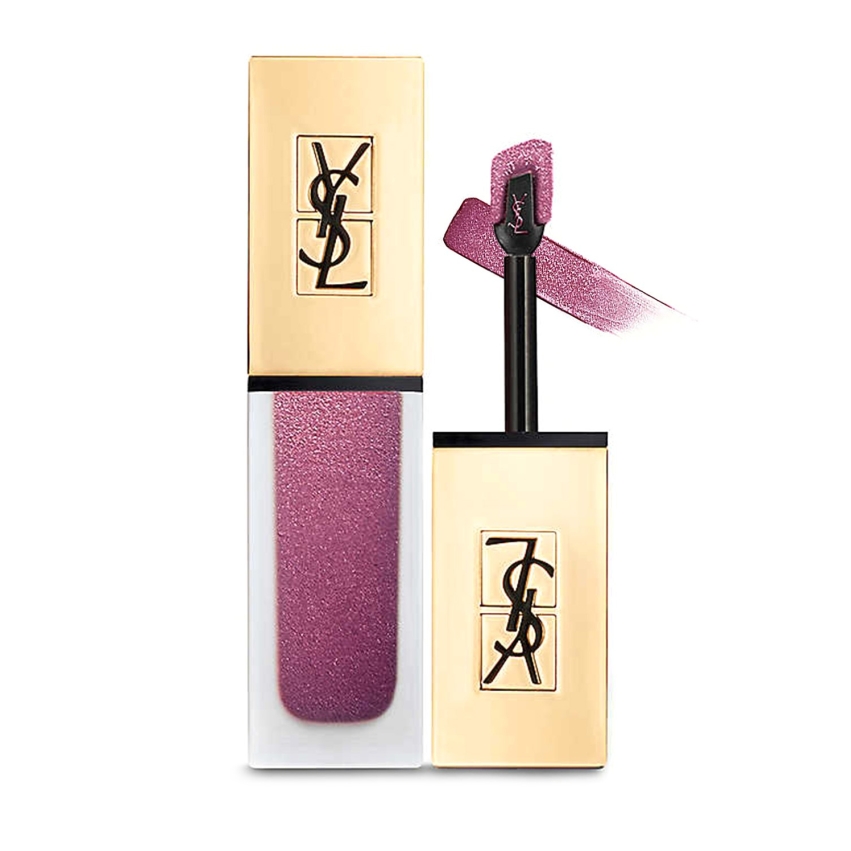 Yves Saint Laurent, Tatouage Couture The Metallics, Matte Lip Stain, Liquid Lipstick, 102, Iron Pink Spirit, 6 ml